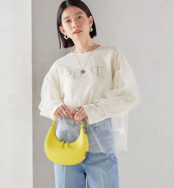 SHIPS for women「〈手洗い可能〉ソフト チュール 袖 ボリューム 2WAY ブラウス◇」|シャツ・ブラウス|