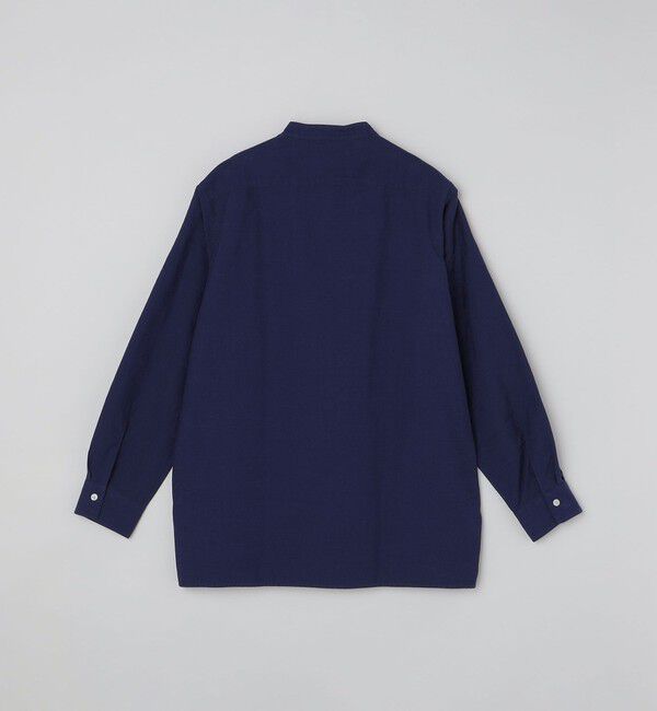 SHIPS「SHIPS: バンドカラー コットン ラミー シャツ アウター」|シャツ・ブラウス|