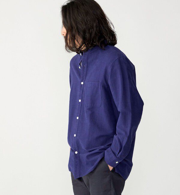 SHIPS「SHIPS: バンドカラー コットン ラミー シャツ アウター」|シャツ・ブラウス|