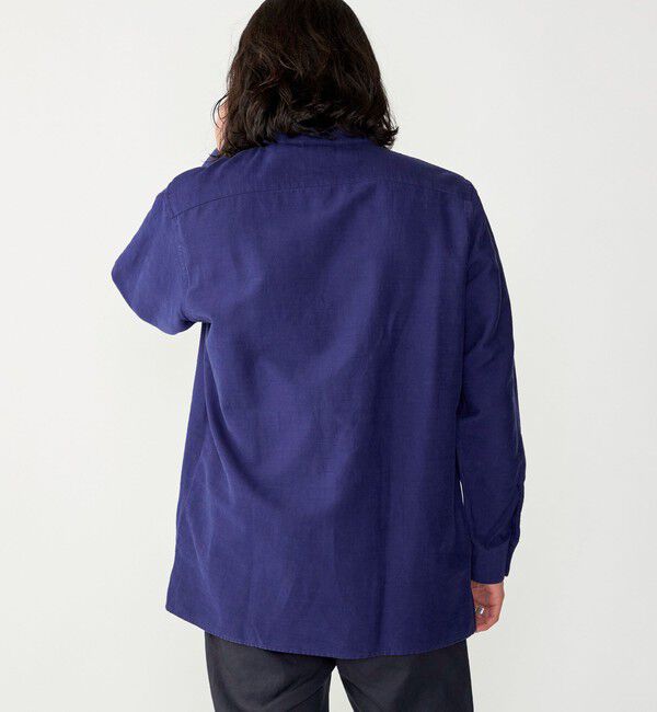 SHIPS「SHIPS: バンドカラー コットン ラミー シャツ アウター」|シャツ・ブラウス|