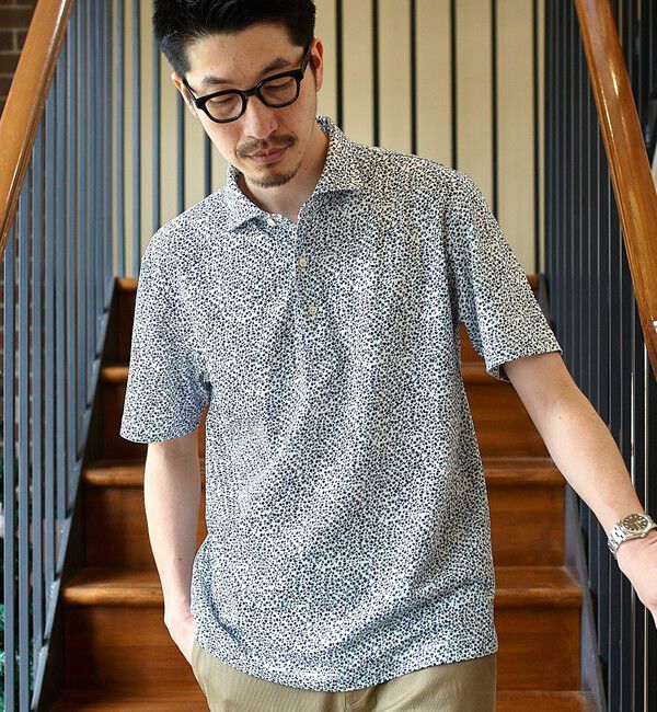 SHIPS「SHIPS: フラワープリント ショートスリーブ ポロシャツ」|ポロシャツ|