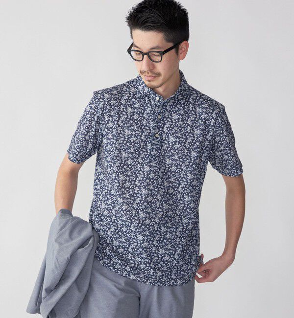 SHIPS「SHIPS: フラワープリント ショートスリーブ ポロシャツ」|ポロシャツ|