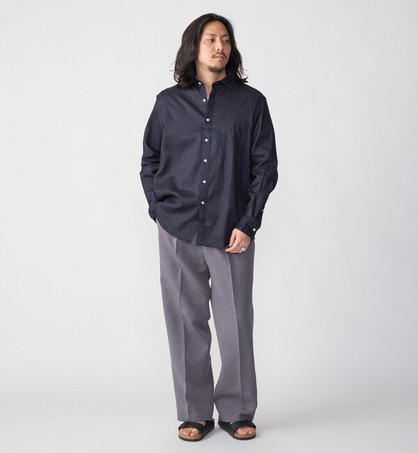 SHIPS「SHIPS: SOLOTEX(R) リネン レギュラーカラー シャツ」|シャツ・ブラウス|