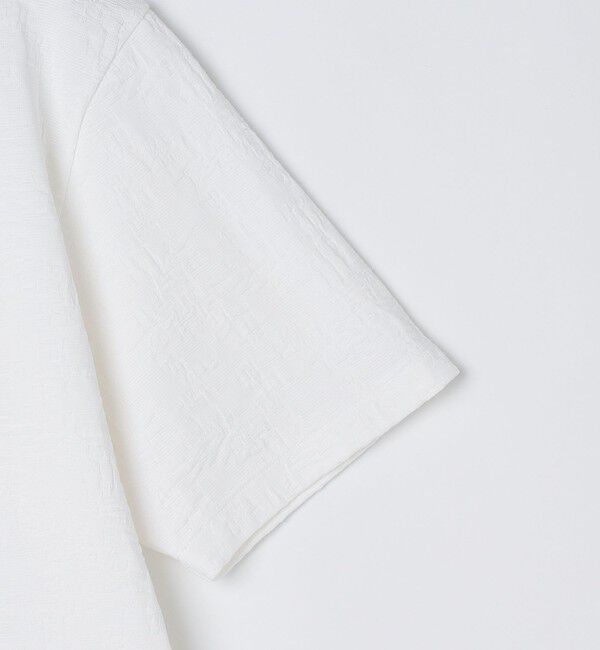 SHIPS「SHIPS: リンクス ジャカード リーフ柄 Tシャツ」|Tシャツ・カットソー|