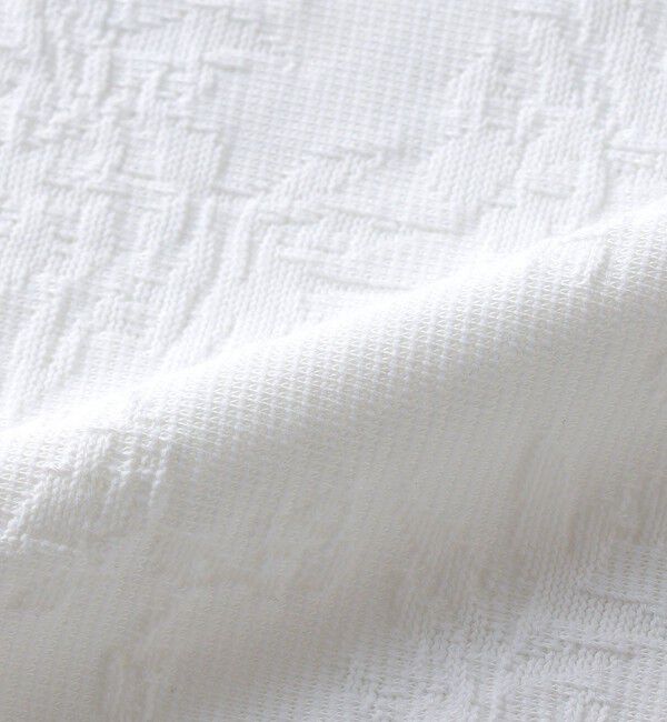 SHIPS「SHIPS: リンクス ジャカード リーフ柄 Tシャツ」|Tシャツ・カットソー|