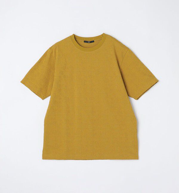 SHIPS「SHIPS: リンクス ジャカード リーフ柄 Tシャツ」|Tシャツ・カットソー|