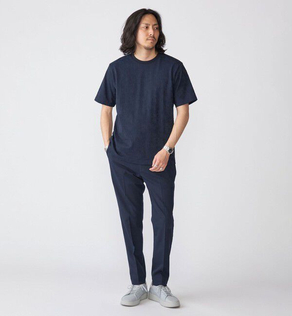 SHIPS「SHIPS: リンクス ジャカード リーフ柄 Tシャツ」|Tシャツ・カットソー|