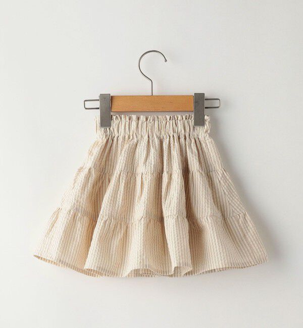 SHIPS KIDS「SHIPS KIDS:80～90cm / ブルマ付き ティアード スカート」|スカート|