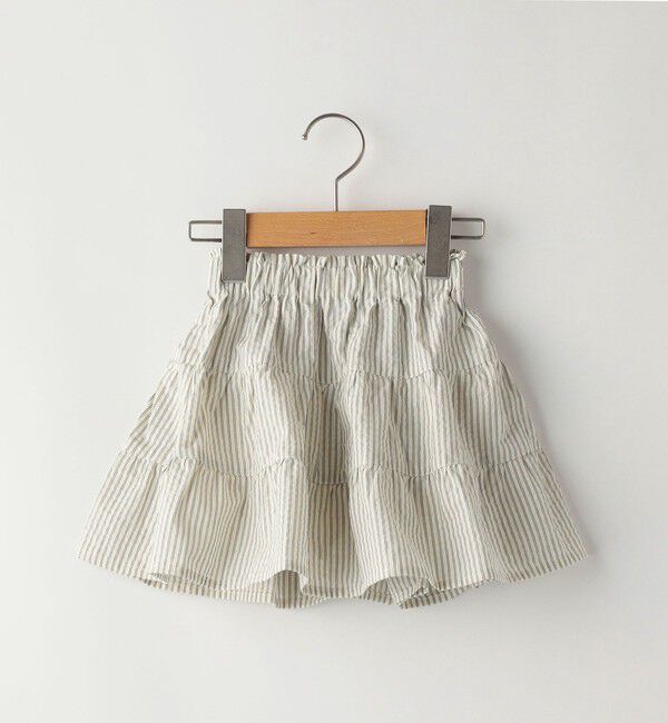 SHIPS KIDS「SHIPS KIDS:80～90cm / ブルマ付き ティアード スカート」|スカート|ネイビー