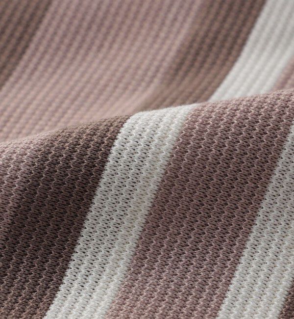 SHIPS「SHIPS:  ハニカム ストライプ オープンカラー シャツ」|シャツ・ブラウス|