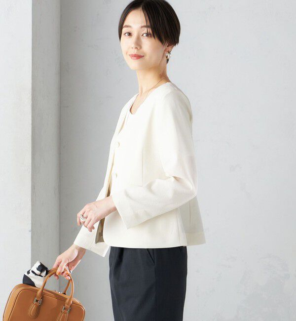 SHIPS for women「〈接触冷感/UVカット〉シャドー サッカー ジャケット（セットアップ対応）◇」|その他|