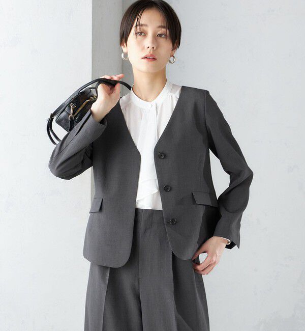 SHIPS for women「〈接触冷感/UVカット〉シャドー サッカー ジャケット（セットアップ対応）◇」|その他|