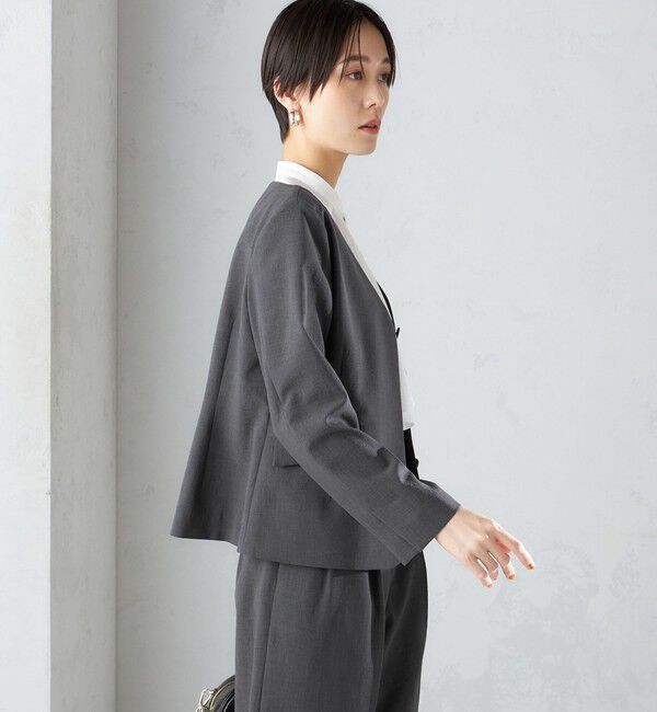 SHIPS for women「〈接触冷感/UVカット〉シャドー サッカー ジャケット（セットアップ対応）◇」|その他|