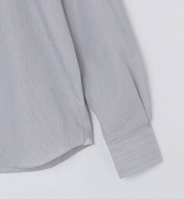 SHIPS「【SHIPS別注】Errico Formicola: ヘアライン ストライプ タブカラー シャツ」|シャツ・ブラウス|