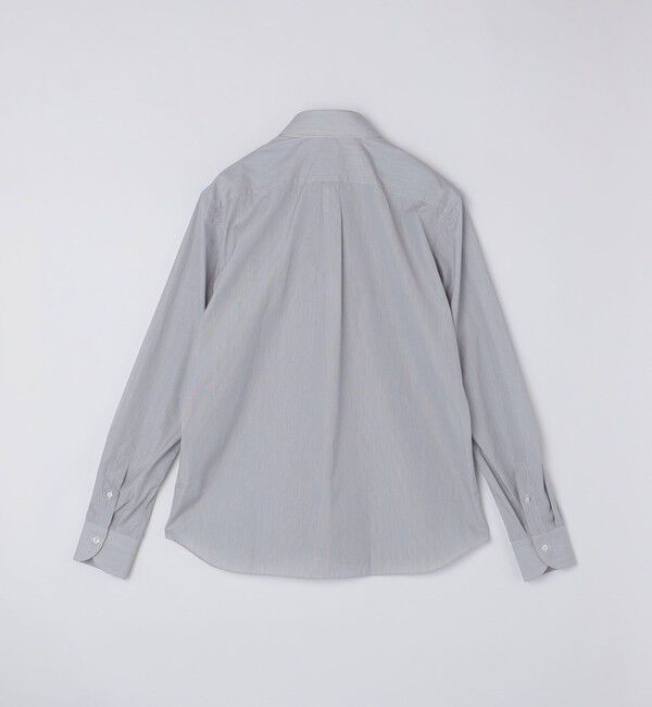 SHIPS「【SHIPS別注】Errico Formicola: ヘアライン ストライプ タブカラー シャツ」|シャツ・ブラウス|