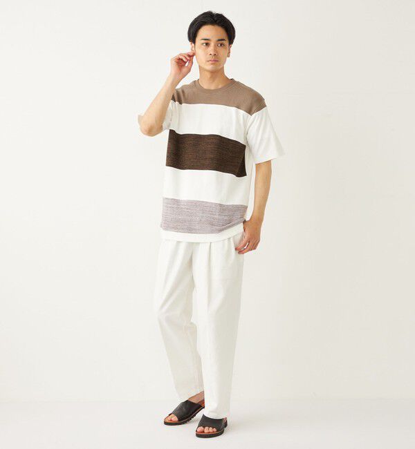 SHIPS Colors 「SHIPS Colors:〈手洗い可能〉切り替え ボーダー TEE◇」|Tシャツ・カットソー|