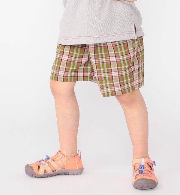 SHIPS KIDS「SHIPS KIDS:100～130cm / コットン チェック ショート パンツ」|その他|