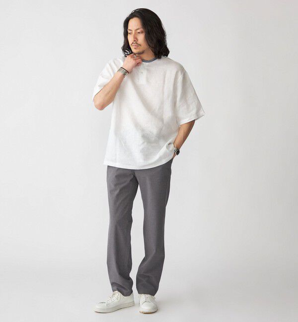 SHIPS「SHIPS: Herdmans リネン 2WAY プルオーバー Tシャツ」|Tシャツ・カットソー|