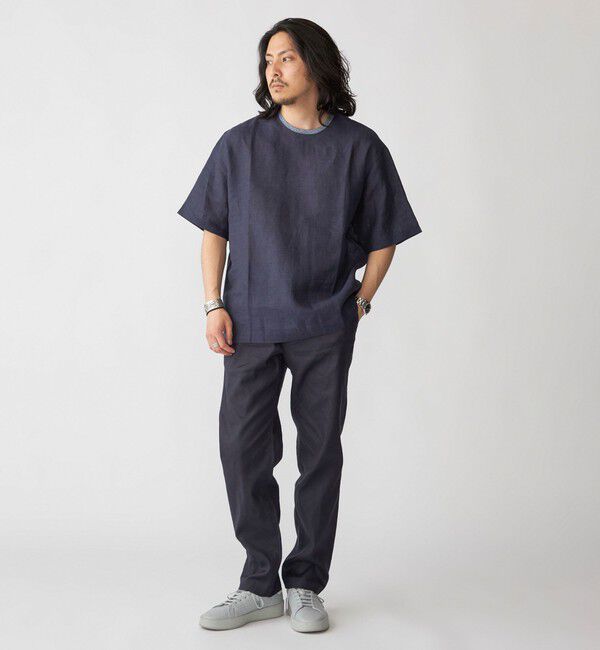 SHIPS「SHIPS: Herdmans リネン 2WAY プルオーバー Tシャツ」|Tシャツ・カットソー|