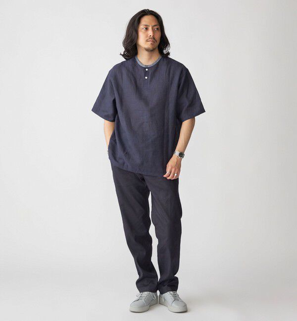 SHIPS「SHIPS: Herdmans リネン 2WAY プルオーバー Tシャツ」|Tシャツ・カットソー|