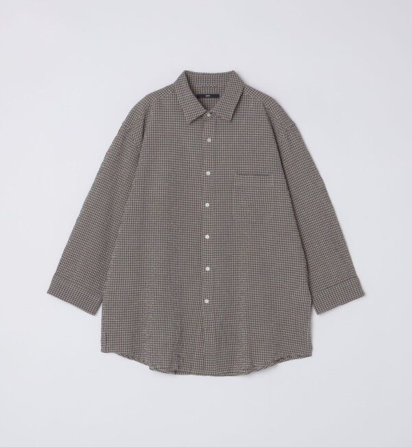 SHIPS「SHIPS: エアー サッカー レギュラーカラー 7スリーブ シャツ」|シャツ・ブラウス|