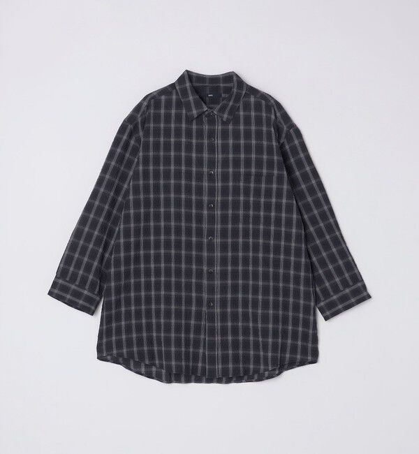 SHIPS「SHIPS: エアー サッカー レギュラーカラー 7スリーブ シャツ」|シャツ・ブラウス|