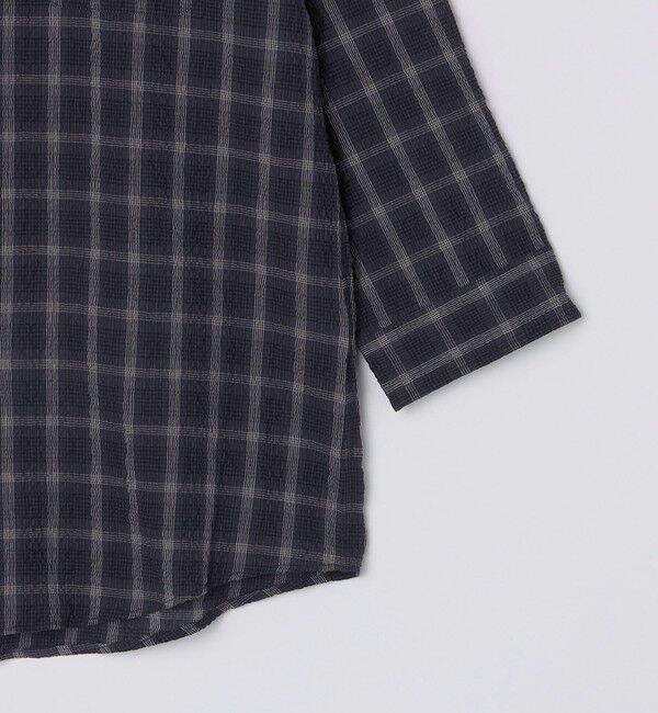 SHIPS「SHIPS: エアー サッカー レギュラーカラー 7スリーブ シャツ」|シャツ・ブラウス|