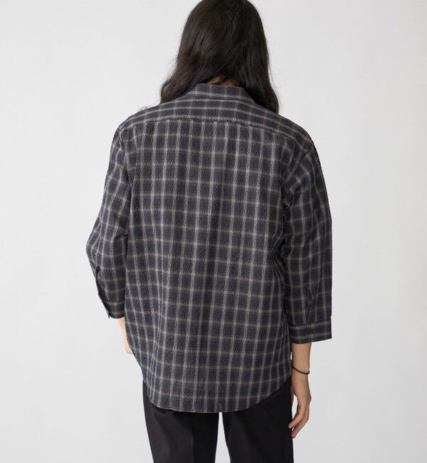 SHIPS「SHIPS: エアー サッカー レギュラーカラー 7スリーブ シャツ」|シャツ・ブラウス|