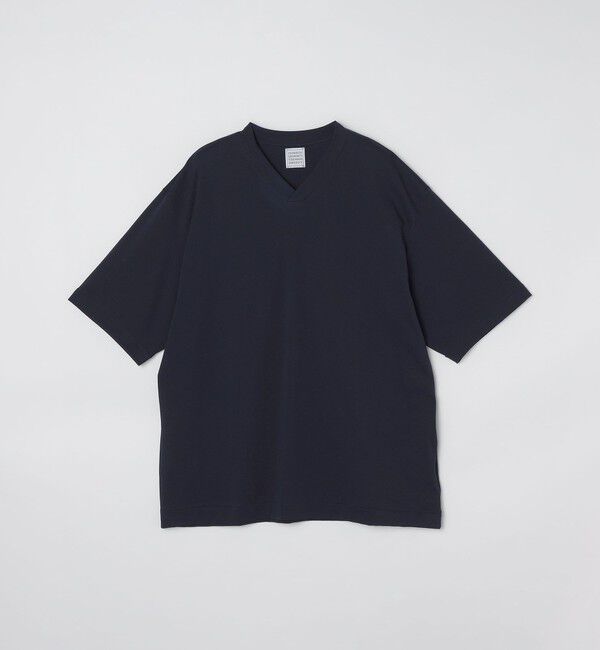 SHIPS「GP/GS/GP: Vネック ショート スリーブ Tシャツ」|Tシャツ・カットソー|ネイビー
