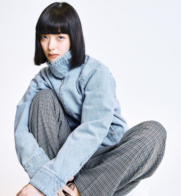 SHIPS「City Ambient Products: デニム ジップ ブルゾン」|ブルゾン・スタジャン|