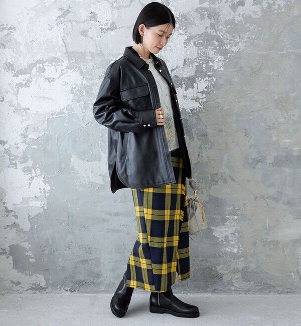 SHIPS for women「シープ レザー シャツ ジャケット」|シャツ・ブラウス|