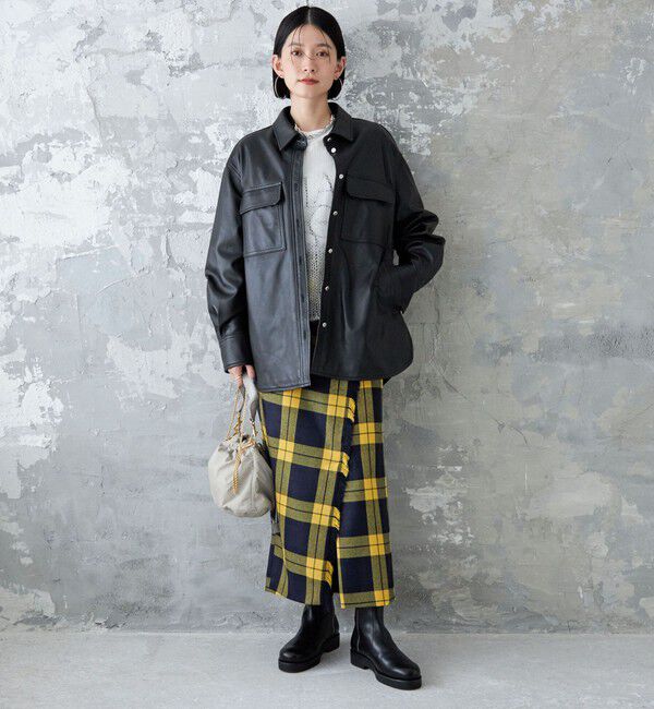 SHIPS for women「シープ レザー シャツ ジャケット」|シャツ・ブラウス|