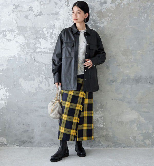 SHIPS for women「シープ レザー シャツ ジャケット」|シャツ・ブラウス|