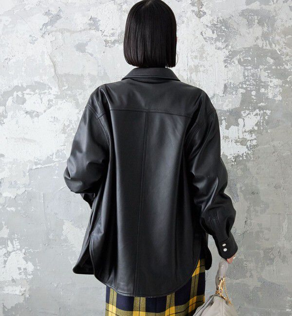 SHIPS for women「シープ レザー シャツ ジャケット」|シャツ・ブラウス|