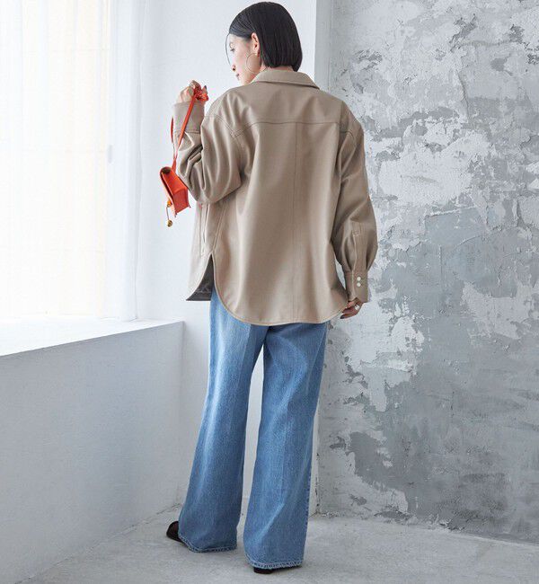 SHIPS for women「シープ レザー シャツ ジャケット」|シャツ・ブラウス|