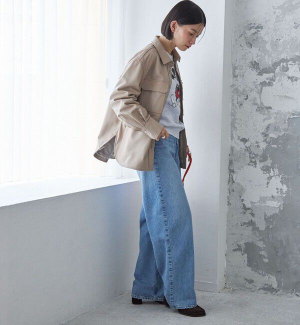 SHIPS for women「シープ レザー シャツ ジャケット」|シャツ・ブラウス|