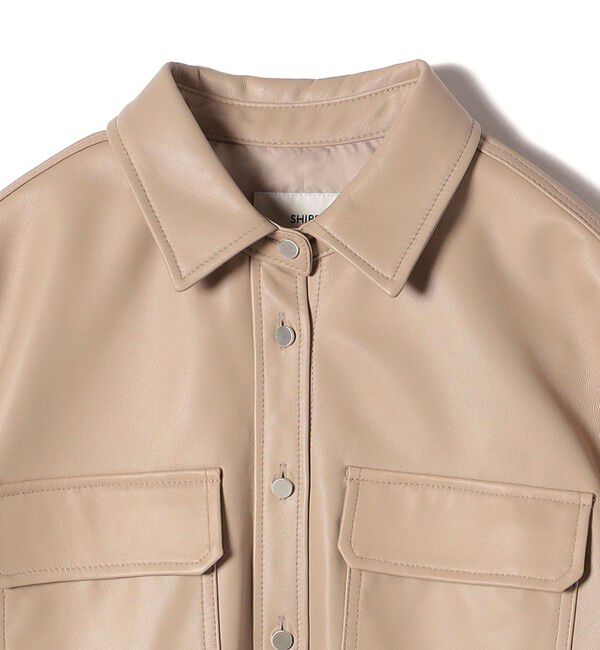 SHIPS for women「シープ レザー シャツ ジャケット」|シャツ・ブラウス|