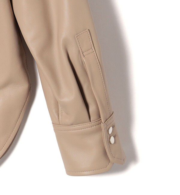SHIPS for women「シープ レザー シャツ ジャケット」|シャツ・ブラウス|