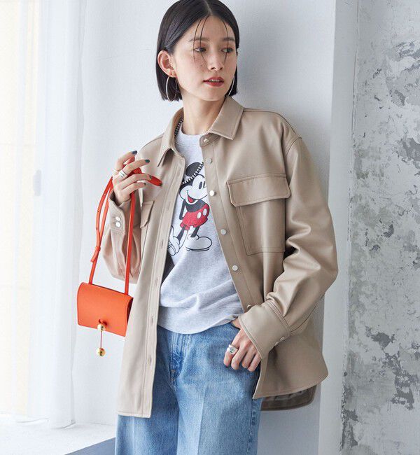 SHIPS for women「シープ レザー シャツ ジャケット」|シャツ・ブラウス|