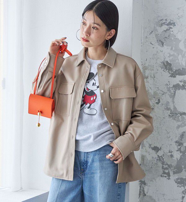 SHIPS for women「シープ レザー シャツ ジャケット」|シャツ・ブラウス|