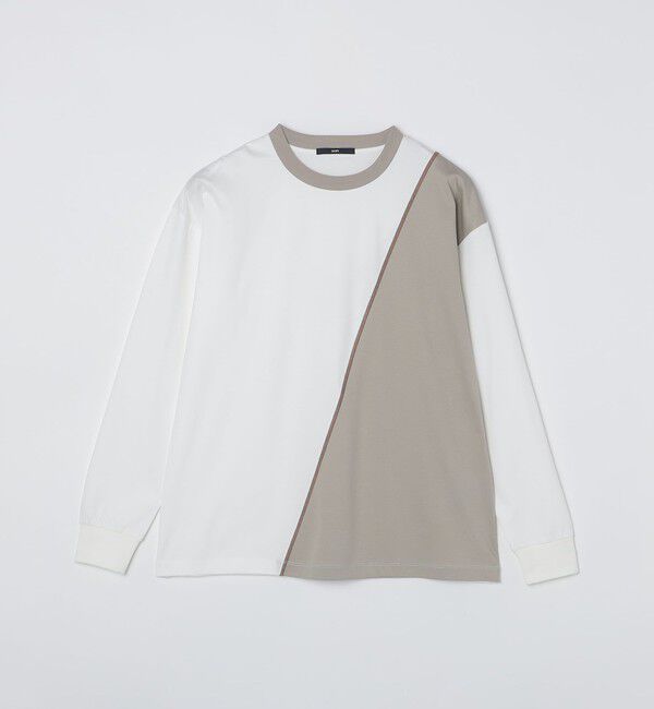 SHIPS「SHIPS: カラースラント パネル 長袖 Tシャツ」|Tシャツ・カットソー|