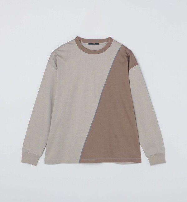 SHIPS「SHIPS: カラースラント パネル 長袖 Tシャツ」|Tシャツ・カットソー|