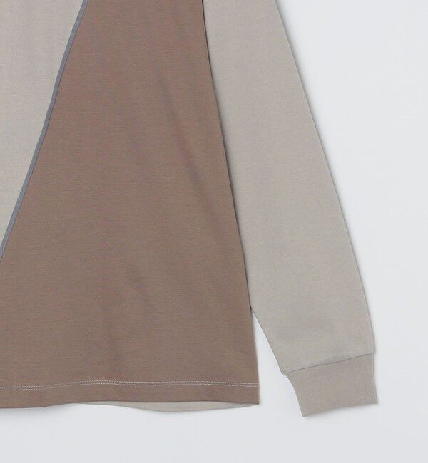 SHIPS「SHIPS: カラースラント パネル 長袖 Tシャツ」|Tシャツ・カットソー|