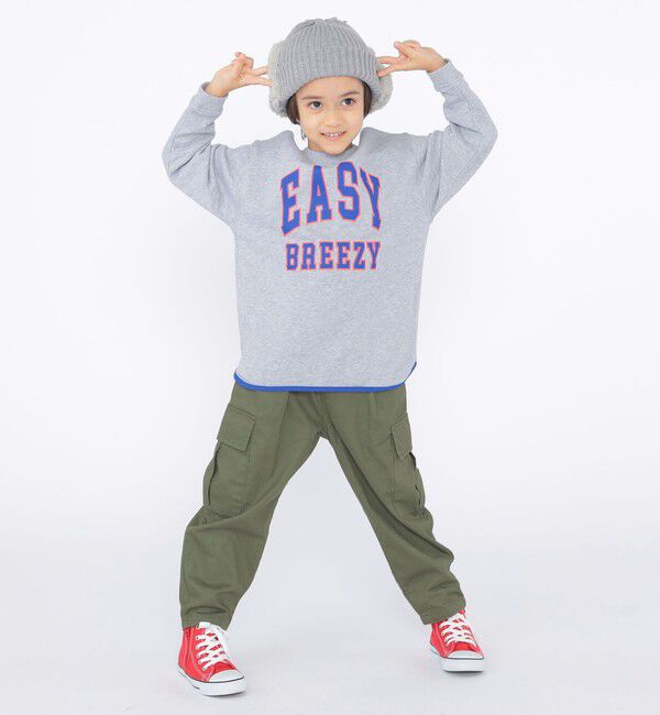 SHIPS KIDS「SHIPS KIDS:100～130cm / パイピング カレッジ ロゴ スウェット」|スウェット・ジャージ|