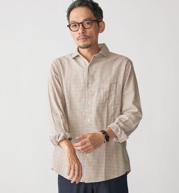 SHIPS「SHIPS: セミワイド ギンガム/ストライプ ビエラ シャツ」|シャツ・ブラウス|