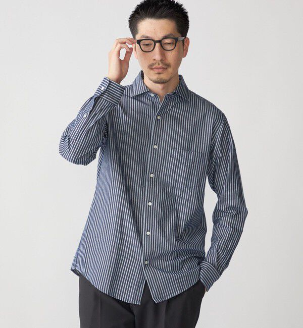 SHIPS「SHIPS: セミワイド ギンガム/ストライプ ビエラ シャツ」|シャツ・ブラウス|