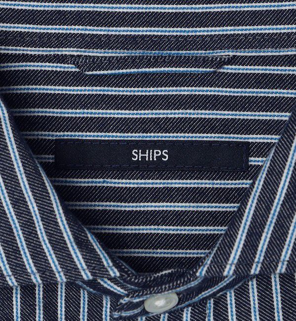 SHIPS「SHIPS: セミワイド ギンガム/ストライプ ビエラ シャツ」|シャツ・ブラウス|