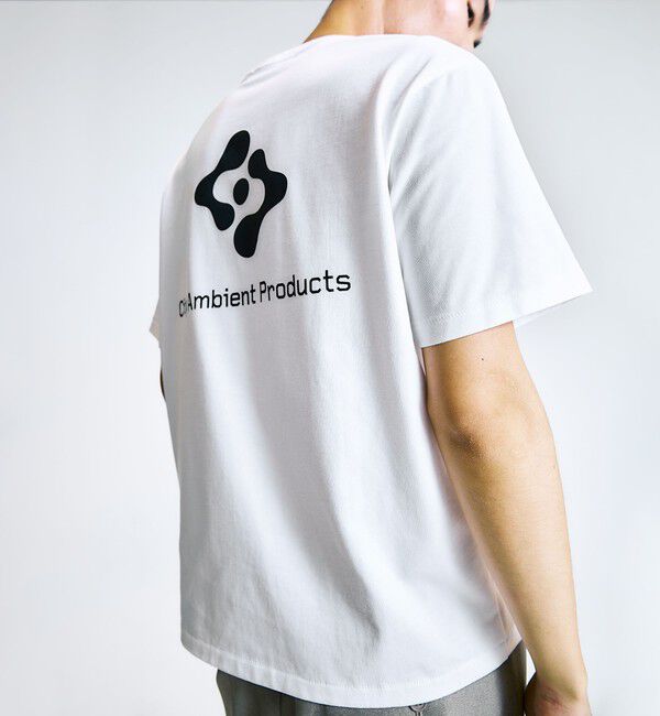 SHIPS「City Ambient Products: スタンダード ロゴ プリント Tシャツ」|Tシャツ・カットソー|