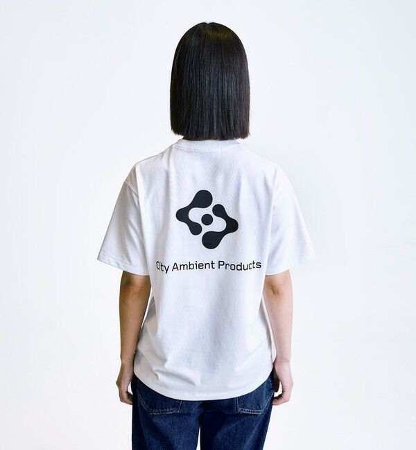 SHIPS「City Ambient Products: スタンダード ロゴ プリント Tシャツ」|Tシャツ・カットソー|