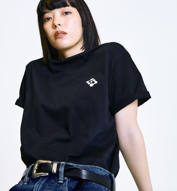 SHIPS「City Ambient Products: スタンダード ロゴ プリント Tシャツ」|Tシャツ・カットソー|ダークグレー